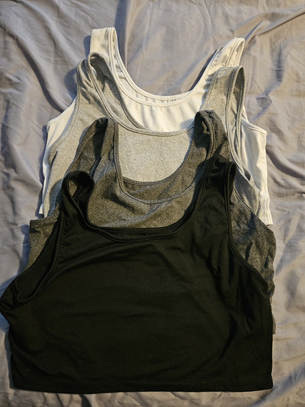 🎉 3 Items/$15 🎉Cropped Tank Top Set - 4 Colors (Set #2)